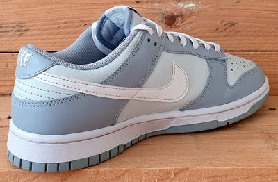 Nike Dunk Low Leather Trainers UK7/US8/EU41 DJ6188-001 Two Tone Grey