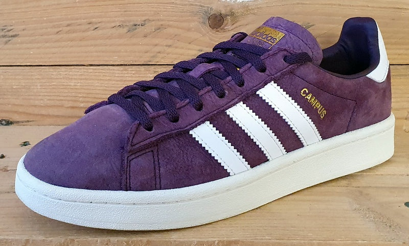 Adidas Campus Low Suede Trainers UK6.5/US8/EU40 BY9843 Purple/White