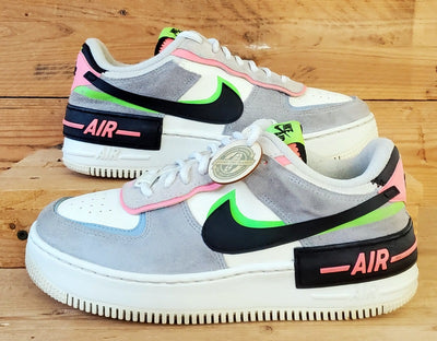 Nike Air Force 1 Shadow Low Trainers UK6/US8.5/EU40 CU8591-101 Sunset Pulse Blue