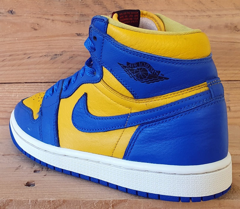 Nike Air Jordan 1 Mid Leather Trainers UK4/US6.5/EU37.5 FD2596-700 Reverse Laney