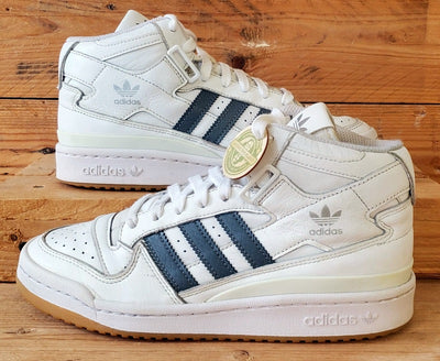 Adidas Forum Mid Leather Trainers UK5/US5.5/EU38 HQ6719 White/Grey/Gum