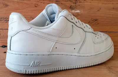 Nike Air Force 1 Low 07' Leather Trainers UK6/US7/EU40 315122-111 Triple White