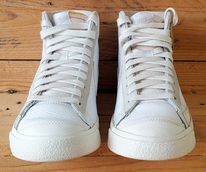 Nike Blazer 77 Mid Leather Trainers UK6/US7/EU40 CW7583-100 Sail/Platinum Tint