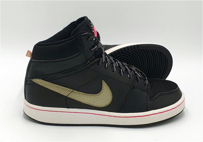 Nike Backboard Mid Leather Trainers 414937-003 Black/Gold/Pink UK4/US4.5Y/E36.5