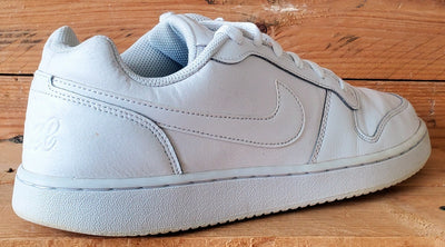 Nike Ebernon Low Leather Trainers UK8.5/US9.5/EU43 AQ1775-100 Triple White