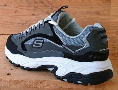 Sketchers Stamina Nuovo Low Textile/Suede Trainers UK7/US8/EU41 SN 51286 Grey