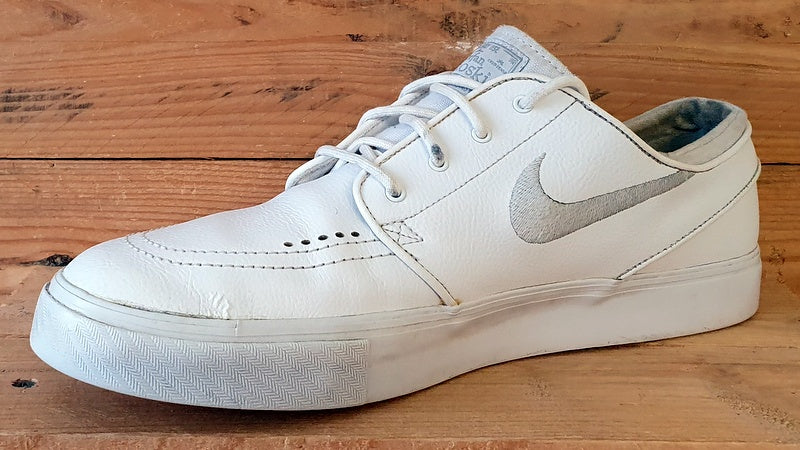 Nike Zoom Air Stefan Janoski Low Leather Trainers UK11/US12/E46 616490-110 White