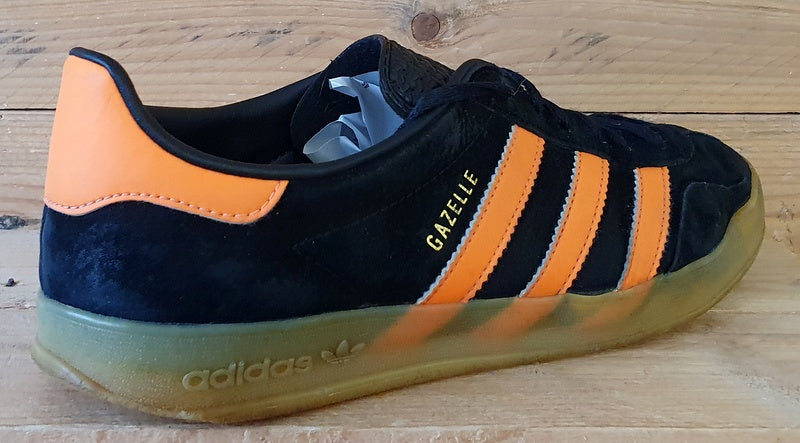 Adidas Gazelle Low Suede Trainers UK8.5/US9/EU42.5 G97874 Black/Orange Gum