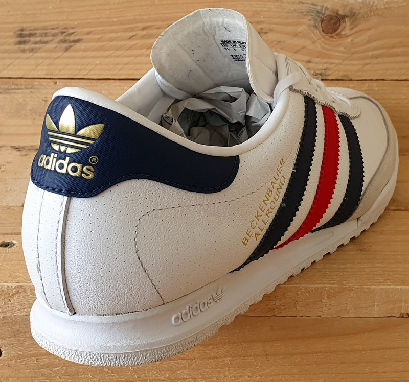 Adidas Original Beckenbauer Allround Leather Trainers UK9/US9.5/E43 G12598 White