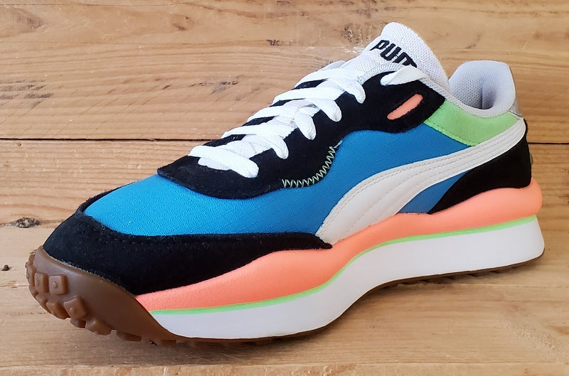 Puma Style Rider Play On Textile Trainers UK6.5/US7.5/EU40 371150-06 Blue/Black