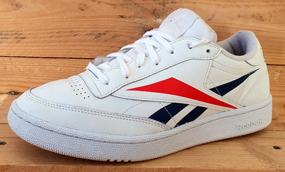 Reebok Club C 85 Low Leather Trainers UK9/US10/EU43 EH0640 White/Navy/Red