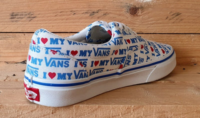 Vans Old Skool Low Canvas Trainers 721356 White/Blue/Red/Gumsole UK5/US7.5/EU38