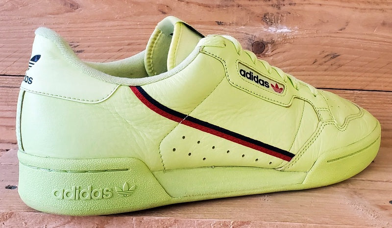 Adidas Continental 80 Leather Trainers UK11/US11.5/E46 B41675 Semi Frozen Yellow