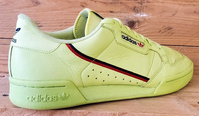 Adidas Continental 80 Leather Trainers UK11/US11.5/E46 B41675 Semi Frozen Yellow