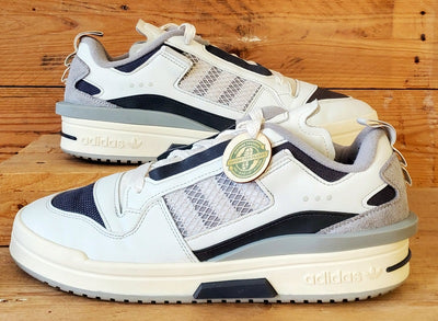 Adidas Forum Mod Low Leather Trainers UK9.5/US10/EU44 IG3761 Cloud White/Grey