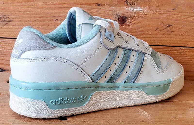Adidas Rivalry Low Leather Trainers UK4/US4.5/EU36.5 EF6412 White/Green