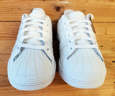 Adidas Superstar Low Leather Trainers UK4/US4.5/EU36.5 EF5399 Triple White