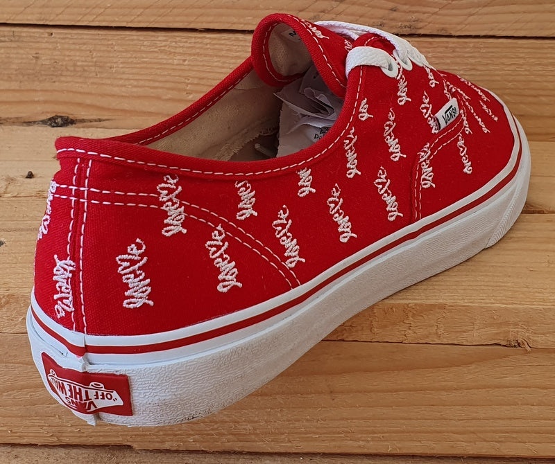 Vans Off The Wall Love Me Canvas Trainers UK9/US10/EU43 TC8R Red/White/Gum