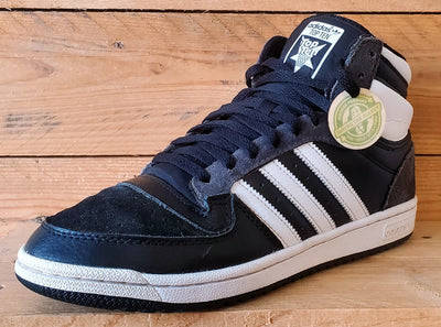 Adidas Top Ten Mid Leather Trainers UK8.5/US9/EU42.5 GX0742 Black/White