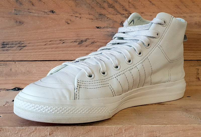 Adidas Originals Nizza Mid Leather Trainers UK9/US9.5/E43 EF5756 Off White/Cream