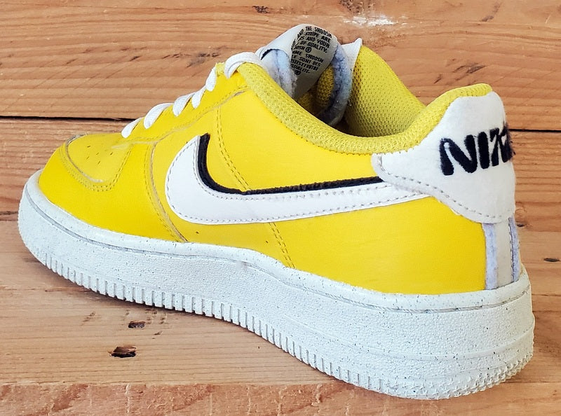 Nike Air Force 1 Low Leather Trainers UK4/US4.5Y/EU36.5 DQ0359-700 Tour Yellow