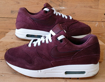 Nike Air Max 1 SE Low Suede Trainers UK6.5/US9/EU40.5 BV0313-600 Burgundy