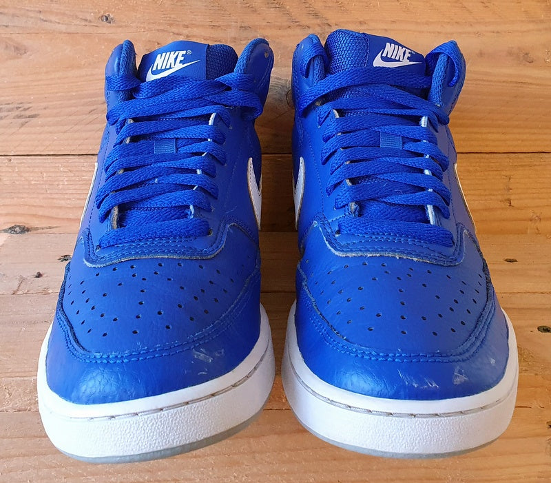 Nike Court Vision Mid Leather Trainers UK6/US7/EU40 CD5466-400 Hyper Blue