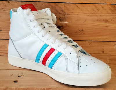 Adidas Basket Profi Mid Leather Trainers UK10/US10.5/E44.5 FW5000 White/Blue/Red