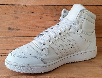 Adidas Top Ten Mid Leather Trainers UK9.5/US10/EU44 FV6131 Triple White