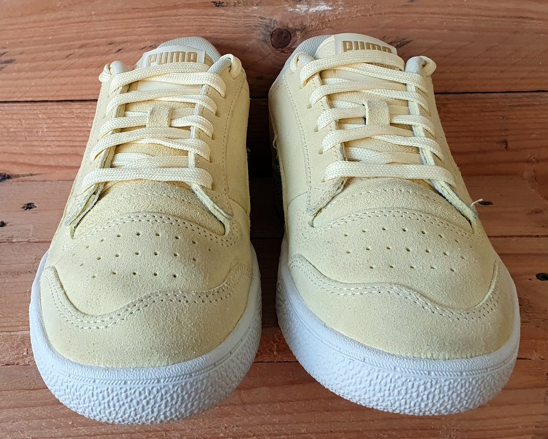 Puma Ralph Sampson Low Suede Trainers UK5/US6/EU38 380231-01 Yellow/White