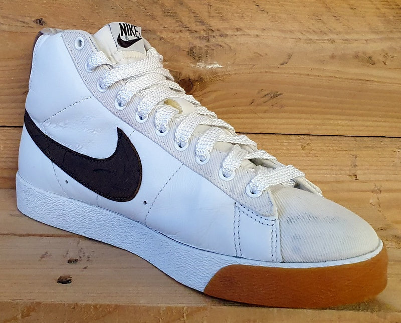 Nike Blazer Mid 73 Leather/Textile Trainers UK7/US8/EU41 310016-121 White/Brown