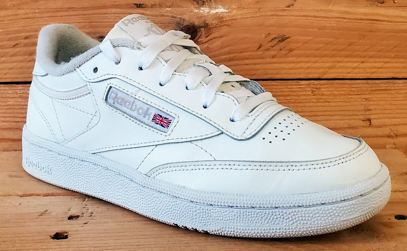 Reebok Club C 85 Low Leather Trainers UK4.5/US7/EU37.5 BS7685 Triple White
