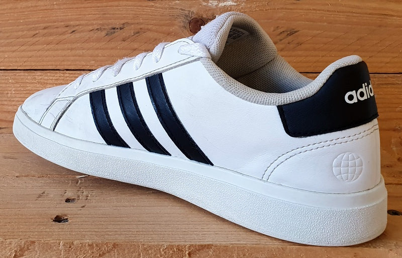 Adidas Grand Court Low Leather Trainers UK4.5/US5/EU37.5 GW6511 White/Black