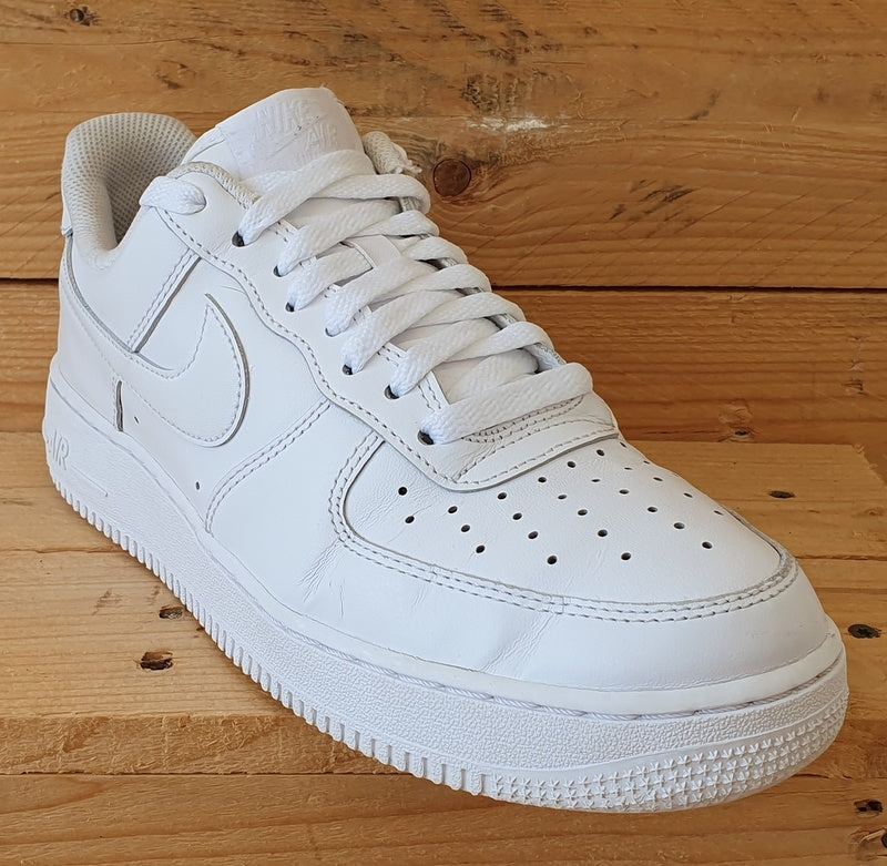 Nike Air Force 1 Low Leather Trainers UK7/US9.5/EU41 DD8959-100 Triple White