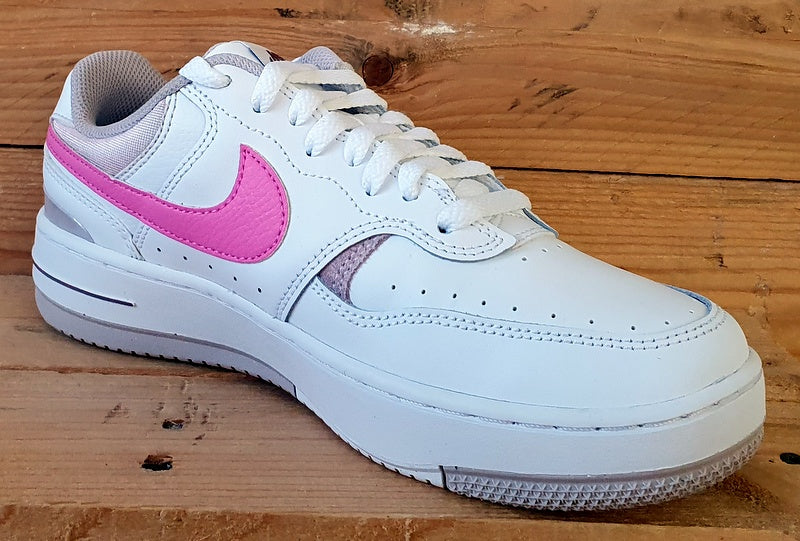 Nike Gamma Force Low Leather Trainers UK5/US7.5/EU38.5 FZ3613-100 White/Pink