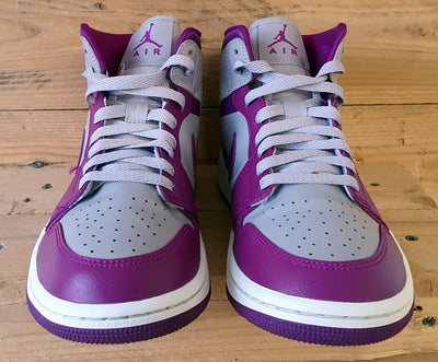 Nike Air Jordan 1 Mid Leather Trainers UK6.5/US9/EU40.5 BQ6472-501 Magenta