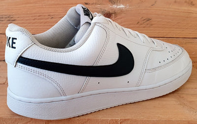 Nike Court Vision Low Leather Trainers UK10/US11/EU45 CD5463-101 White/Black