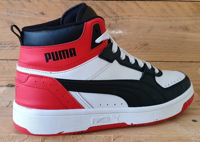 Puma Rebound Joy Mid Leather Trainers UK7/US8/EU40.5 374765-03 High Risk Red