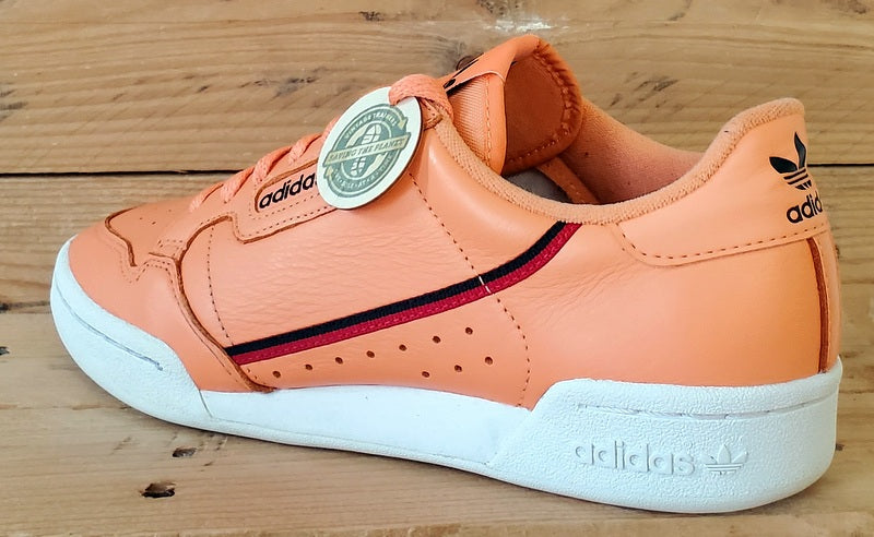 Adidas Continental 80 Low Leather Trainers UK7.5/US8/EU41 CG7124 Easy Orange