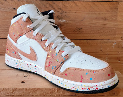 Nike Air Jordan 1 Mid SE Trainers UK8.5/US9.5/EU43 DA8005-100 Paint Splatter