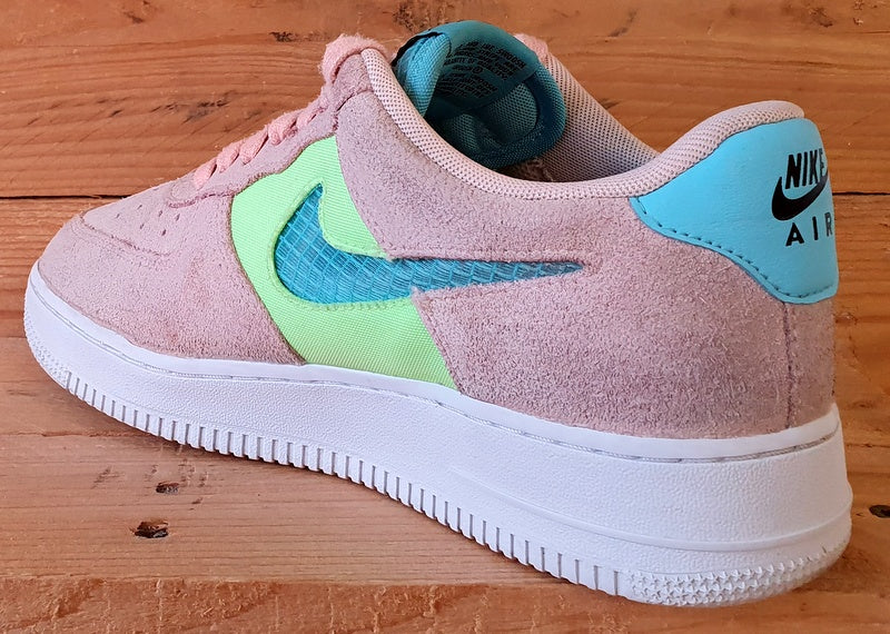 Nike Air Force 1 Trainers UK5/US7.5/EU38.5 CJ1647-600 Washed Coral Ghost Green