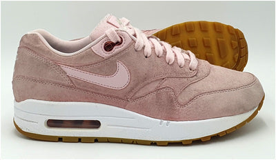 Nike Air Max 1 Low Suede Trainers 919484-600 Pink/Gum Sole UK5/US7.5/EU38.5