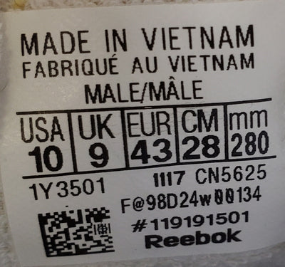 Reebok Club C 85 Low Leather Trainers UK9/US10/EU43 CN5625 White/Orange