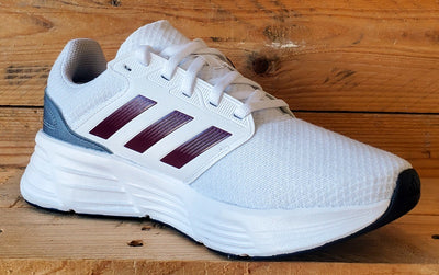 Adidas Galaxy 6 Low Textile Trainers UK8/US8.5/EU42 IE8136 Cloud White/Red