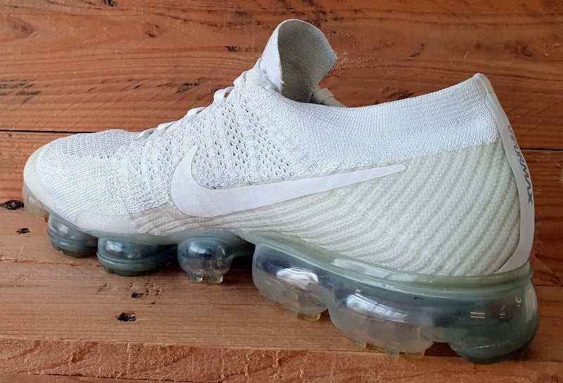 Nike Air Vapormax Low Flyknit Trainers UK10/US11/EU45 849558-100 Triple White