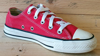Converse Chuck Taylor All Star Canvas Low Trainers UK4/US6/EU36.5 M9696 Red