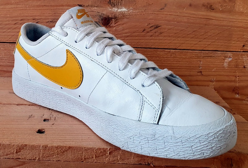 Nike SB Zoom Blazer Low Leather Trainers UK8/US9/EU42.5 864347-171 White Gold