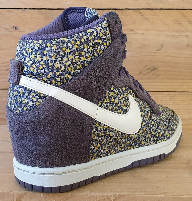 Nike X Libery Of London Dunk Hi Wedge Trainers UK5/US7.5/E38.5 540859-500 Purple