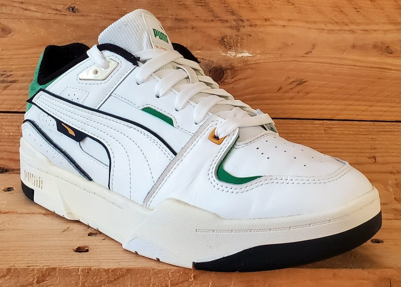Puma Slipstream Bball Low Leather Trainers UK8/US9/EU42 393266-01 White/Green