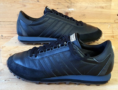 Adidas Nite Jogger Low Leather/Suede Trainers UK9/US9.5/EU43 B24791 Black